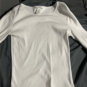 white tee long sleeve